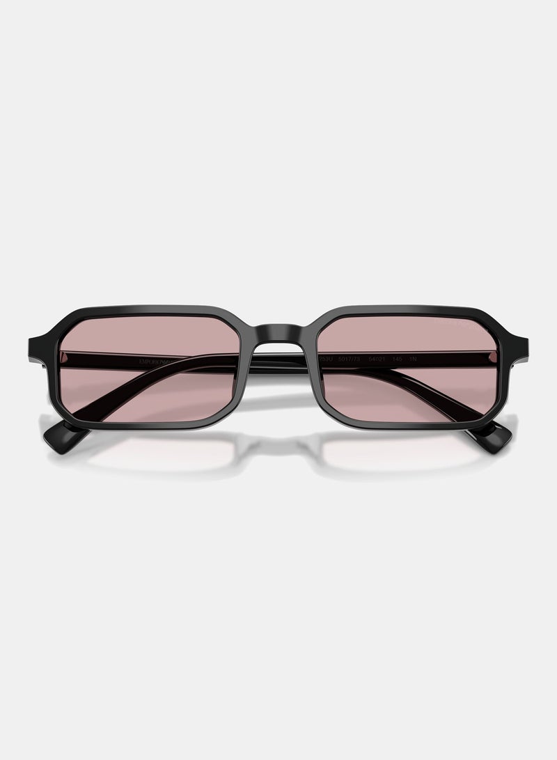 امبوريو ارماني نظارات شمسية مستطيلة بإطار كامل 4253U 501773 - Image 4